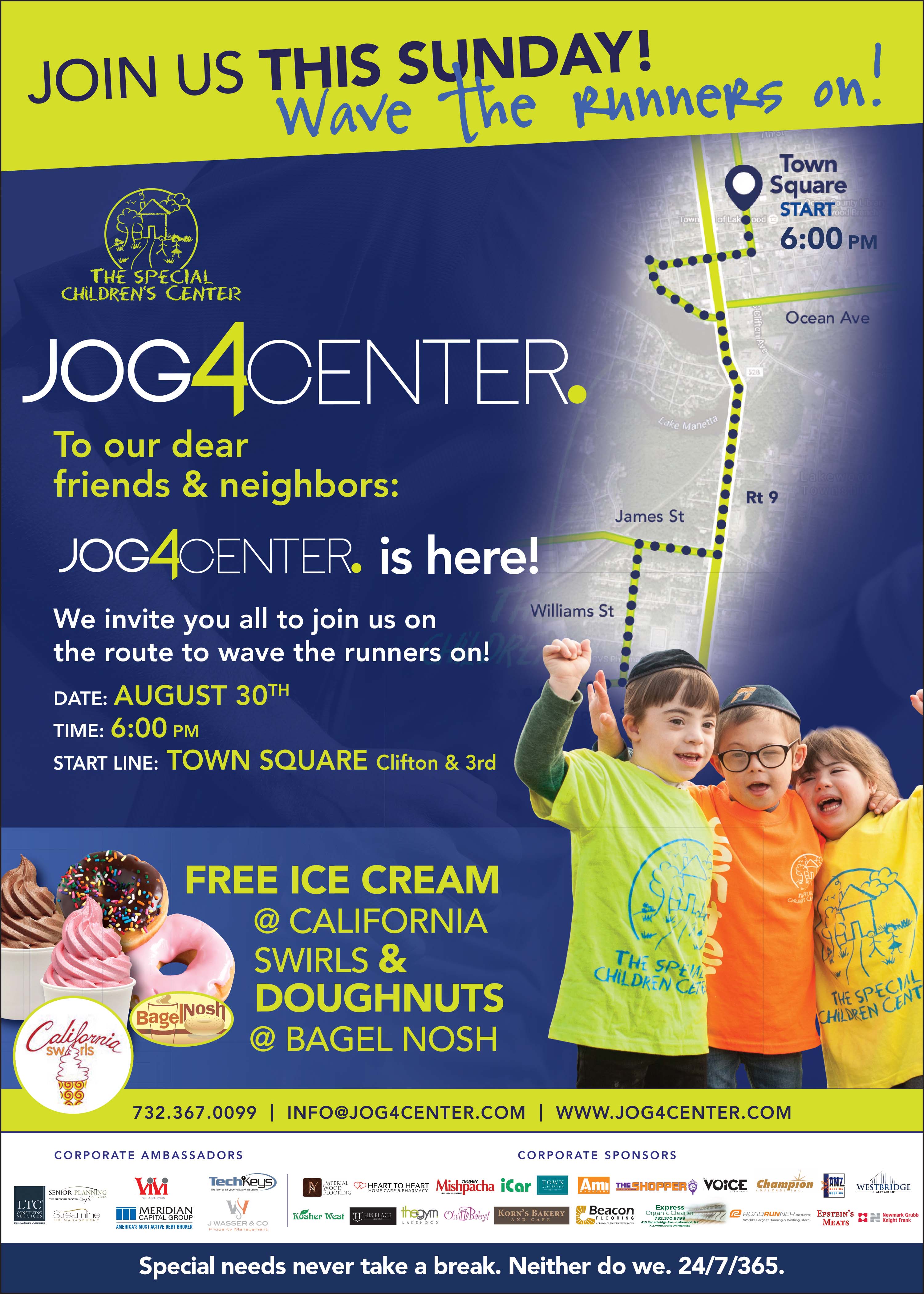 Join The JOG!! Cheer on the Runners! This Sunday!